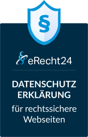 eRecht24 - Datenschutzerklärung für rechtssichere Webseiten