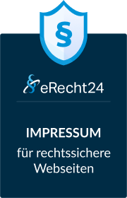 eRecht24 Siegel - Impressum für rechtssichere Webseiten
